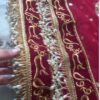 nikah dupatta with name heavy lace