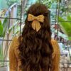 Jaanshu glitter hair bow