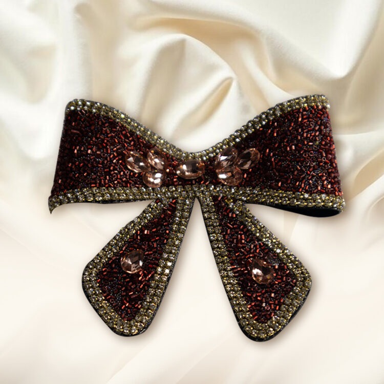 Jaanshu glitter hair bow