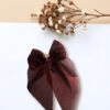 Jaanshu Large Hair Bows maroon