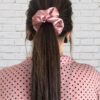 large size satin scrunchies