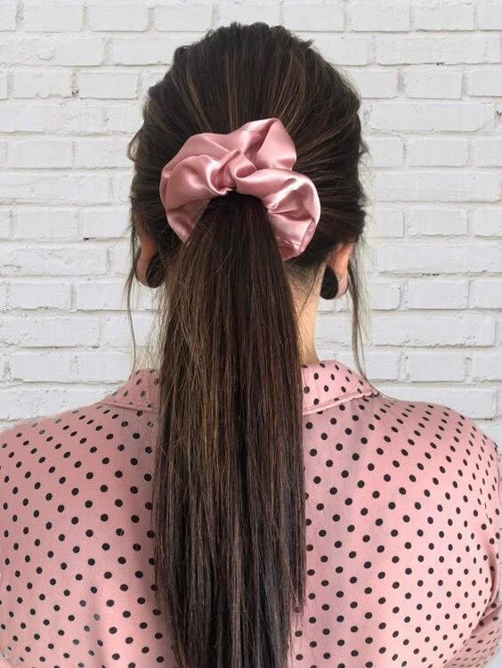 large size satin scrunchies