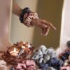 large size satin scrunchies