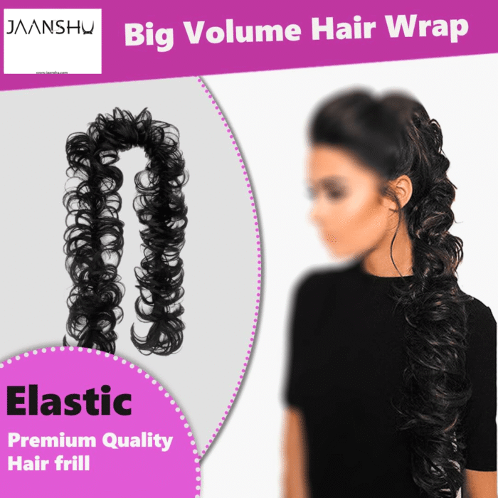 JAANSHU Messy Hair Frill Extension for Women & Girls - Premium Braid Ponytail Hair Accessories - Image 2