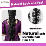 JAANSHU Messy Hair Frill Extension for Women & Girls - Premium Braid Ponytail Hair Accessories - Image 3