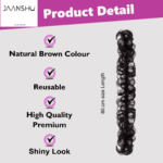 JAANSHU Messy Hair Frill Extension for Women & Girls - Premium Braid Ponytail Hair Accessories - Image 4