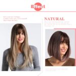 JAANSHU Clip in Front Bangs Hair for Women, 4.7 Inch Length Fake Bangs, DIY Cut Design, Bangs Hair Extensions for Women Hairstyle (Natural Color) - Image 4