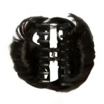 JAANSHU Curls Messy Curly Dish Hair Claw Bun Hairpieces Clip - Natural Looking Ponytail Synthetic Hairpiece for Women - Image 2