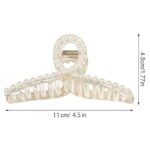 JAANSHU Elegant Pearl Hair Crutcher For Women – Premium Quality, Stylish & Durable Hair Accessory for Women – Perfect for Weddings, Parties & Everyday Wear - Image 5