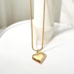 Jaanshu Stylish Heart Pendant Necklace for Women & Girls | Trendy Artificial Jewelry | Gift for Wife, Sister, Girlfriend - Image 3