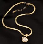 Jaanshu Heart Shape Pearl Necklace for Women & Girls | Elegant Artificial Jewelry | Romantic Gift for Wife, Girlfriend, Sister - Image 6