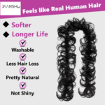 JAANSHU Messy Hair Frill Extension for Women & Girls - Premium Braid Ponytail Hair Accessories - Image 6