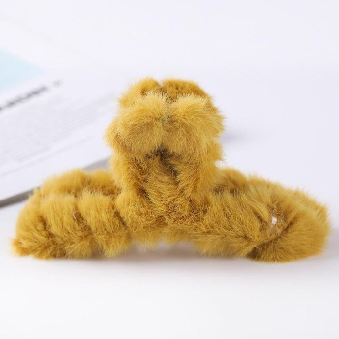 JAANSHU Premium Fur Hair Clutcher - Lightweight, Anti-Slip, Durable, Perfect for Thick & Fine Hair, All-Day Comfort & Everyday Styling. - Image 8