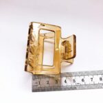 JAANSHU Pack of 4 Transparent Claw Clips, Hair Claw Clips for Women And Girls, 2 Inch Small Hair Clips, Medium Rectangle Claw Hair Clip, Acrylic Square Jaw Clips Hair. - Image 5