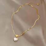 Jaanshu Heart Shape Pearl Necklace for Women & Girls | Elegant Artificial Jewelry | Romantic Gift for Wife, Girlfriend, Sister - Image 7