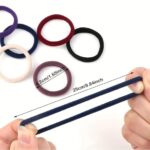 JAANSHU Seamless Colorful Ponytail Holders – 100 Pcs No-Damage Hair Ties for Thick Hair, Durable and Stretchy Hair Accessories in Multi Colors - Image 4