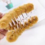 JAANSHU Premium Fur Hair Clutcher - Lightweight, Anti-Slip, Durable, Perfect for Thick & Fine Hair, All-Day Comfort & Everyday Styling. - Image 5