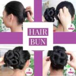JAANSHU hair clutcher juda bun for women - Artifical Hair Bun/Hair Juda Extension/Bun with Clutcher Hair Accessories for Women and Girls - Image 7