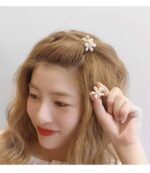 Jaanshu Mini Pearl Claw Clips Hair Barrettes - Set of 10 Sweet Artificial Pearl Hair Clips for Women and Girls, Ideal for Party, Wedding, and Casual occassion - Image 6