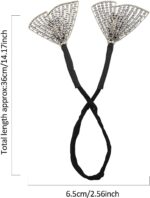 JAANSHU Hair Bun Accessories For Women Floral Easy Hair Bun Maker For Hair Metal Rhinestone Bun Clips For Hair Elegant Hairstyle Twist Bun Shaper - Image 4