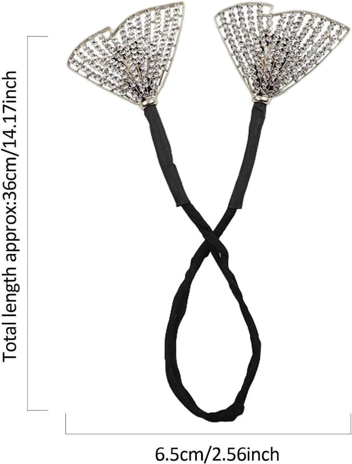 JAANSHU Hair Bun Accessories For Women Floral Easy Hair Bun Maker For Hair Metal Rhinestone Bun Clips For Hair Elegant Hairstyle Twist Bun Shaper - Image 4