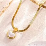 Jaanshu Heart Shape Pearl Necklace for Women & Girls | Elegant Artificial Jewelry | Romantic Gift for Wife, Girlfriend, Sister - Image 3