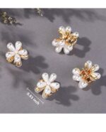 Jaanshu Mini Pearl Claw Clips Hair Barrettes - Set of 10 Sweet Artificial Pearl Hair Clips for Women and Girls, Ideal for Party, Wedding, and Casual occassion - Image 7