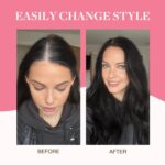 JAANSHU Clip on hair extension for Women Hair Darkest Brown In Color 20-Inch Hair Topper for Women Real Hair Look Great -Quality Synthetic, Center Part, 4x4 Base, Ideal for Bald Spots - Image 7