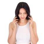 JAANSHU Clip on hair extension for Women Hair Darkest Brown In Color 20-Inch Hair Topper for Women Real Hair Look Great -Quality Synthetic, Center Part, 4x4 Base, Ideal for Bald Spots - Image 5