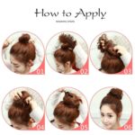 Jaanshu - Stylish Juda Hair Buns - Messy Bun Hair Extension with Artificial Fake Bun Maker Scrunchies - Elastic Rubber Band Included - Image 4