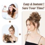 Jaanshu - Stylish Juda Hair Buns - Messy Bun Hair Extension with Artificial Fake Bun Maker Scrunchies - Elastic Rubber Band Included - Image 7