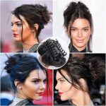 JAANSHU Curls Messy Curly Dish Hair Claw Bun Hairpieces Clip - Natural Looking Ponytail Synthetic Hairpiece for Women - Image 4