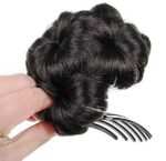 JAANSHU hair clutcher juda bun for women - Artifical Hair Bun/Hair Juda Extension/Bun with Clutcher Hair Accessories for Women and Girls - Image 3