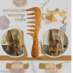 JAANSHU Neem Wood Hair Comb – Anti-Static, Natural, Eco-Friendly Design, Gentle on Hair, Comb for All Hair Types - Image 4