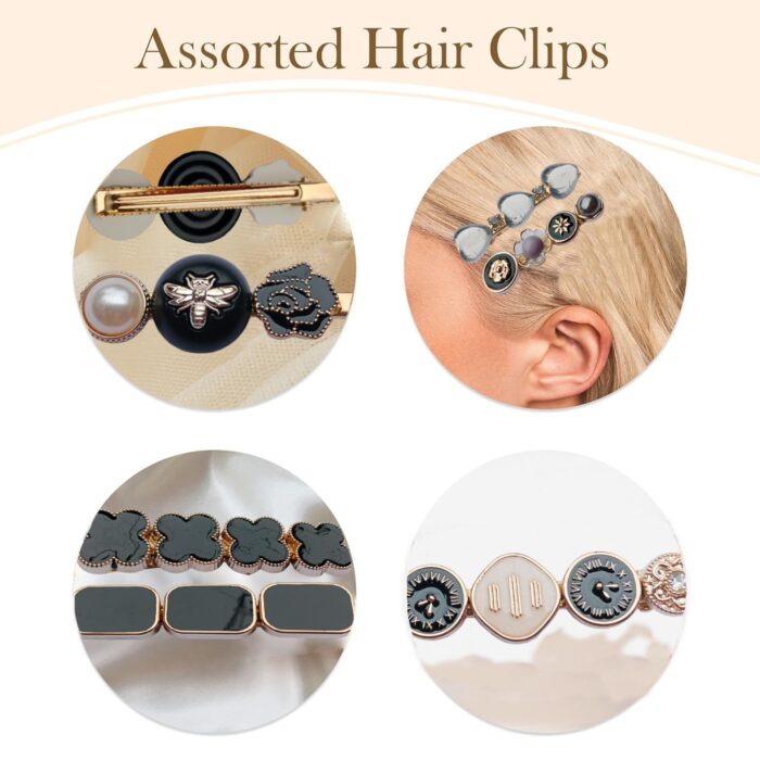 JAANSHU Black Korean Style Fancy Hair Clips – Elegant Hair Accessories for Women & Girls - Image 4