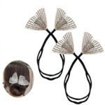 JAANSHU Hair Bun Accessories For Women Floral Easy Hair Bun Maker For Hair Metal Rhinestone Bun Clips For Hair Elegant Hairstyle Twist Bun Shaper - Image 5