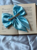 JAANSHU Bow Hair Clips Handmade Ties for Girls Women Silk Satin Stylish Bow Hair Clip Bowknot Soft Fabric Bowknot French Barrettes Hair Accessories Gift- Multicolor, Pack of 3 - Image 5