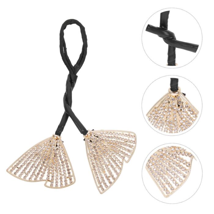 JAANSHU Hair Bun Accessories For Women Floral Easy Hair Bun Maker For Hair Metal Rhinestone Bun Clips For Hair Elegant Hairstyle Twist Bun Shaper - Image 6
