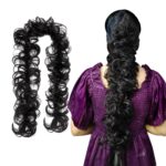 JAANSHU Messy Hair Frill Extension for Women & Girls - Premium Braid Ponytail Hair Accessories