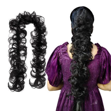 JAANSHU Messy Hair Frill Extension for Women & Girls - Premium Braid Ponytail Hair Accessories
