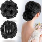 JAANSHU hair clutcher juda bun for women - Artifical Hair Bun/Hair Juda Extension/Bun with Clutcher Hair Accessories for Women and Girls