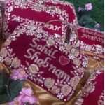 Bridal Nikah Dupatta – Personalized to Match Your Lehenga | Handcrafted Dupatta for Traditional Weddings | Multiple Colors Available - Image 6