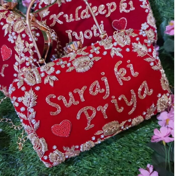 Bridal Nikah Dupatta – Personalized to Match Your Lehenga | Handcrafted Dupatta for Traditional Weddings | Multiple Colors Available - Image 7