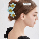 JAANSHU Triple Flower Hair Claw Clutcher – Stylish & Durable, Non-Slip Grip, Lightweight & Comfortable – Multicolor Pack of 4 - Image 3