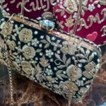 Personalized Bridal Purse with Name Embroidery | Matching Bridal Lehenga | Hindi, English, Urdu & Punjabi | Handcrafted Wedding Clutch for Brides - Image 4
