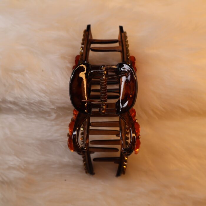 Jaanshu Large Rhinestone Shark Claw Hair Clip - Elegant Grip for Girls & Woman - Image 3