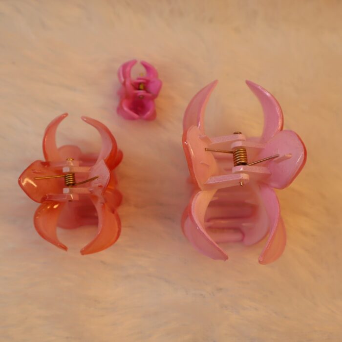 JAANSHU Flower Hair Claw Clips for Women & Girls, Strong Grip for Thin & Thick Hair, Durable Pack of 4 Tropical Accessories - Image 8