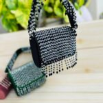 JAANSHU Luxury Handcrafted Designer Beaded Handbags for Women with Stylish Small Belt - Image 13