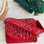 JAANSHU Luxury Handcrafted Designer Beaded Handbags for Women with Stylish Small Belt - Image 12