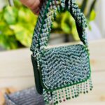 JAANSHU Luxury Handcrafted Designer Beaded Handbags for Women with Stylish Small Belt - Image 8